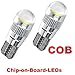 Produktbild INION® (2) 2 x COB W5W T10 Standlicht XENON OPTIK WEISS LED LAMPE Kennzeichenbeleuchtung Standlicht Innenbeleuchtung CANBUS