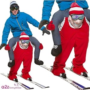 Disfraz a Hombros Esquiador Adulto