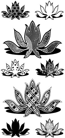 Clear Stamps INKA Patterned Lotus Flower Clear Stamp