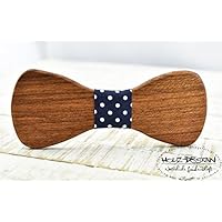 Braune Holz Fliege Hochzeit Holzfliege aus Boire Holz handgemacht Geschenk für Hochzeit Querbinder Bräutigam Holzfliege Hölzerne Herren & Damen Fliege Business Look