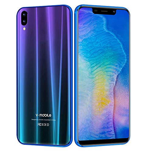 V Mobile A2 Lite Smartphone de 5.84 Pulgadas 3 GB RAM/32 GB ROM,3800mAh Bateria,Pantalla Completa 19:9,13MP Camara,Dual Sim,Android 7.0 3G+ Telefono Movil(3GB RAM+32GB ROM)