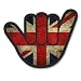 Produktbild 2 x 10cm/100mm Union Jack Flagge Vinyl SELBSTKLEBENDE STICKER Aufkleber Laptop reisen Gepäckwagen iPad Zeichen Spaß #6176