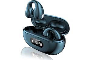 GBOKYN AOYU Cuffie Bluetooth V5.3 Auricolari Bluetooth Sportivi Conduzione Ossea Clip auricolari Non Nell'orecchio Cancellazione Rumore Touch Control con HD Mic Stereo Impermeabile Cuffiette