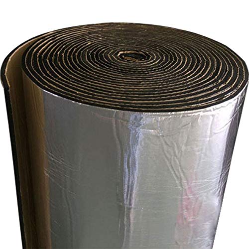 TEEPAO Sound Deadening Mat, Fiberglass Cloth Car Sound Noise Heat Insulation Deadening Foam Roll For Engine/Roof/Window, 5MM Automotive Soundproofing Foam Panels, Moistureproof, Fireproofing