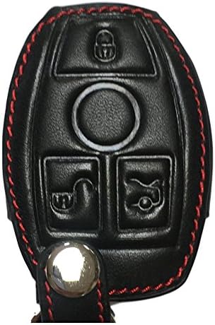 Key Case – Genuine Leather Mercedes Benz A B C CLC E GLA CLA CLS ML GLE GLK S SL SLK CLASS – Leather Key Case, Car Key Case