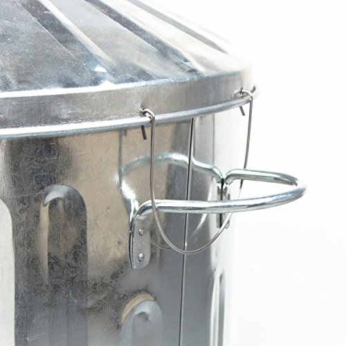 CrazyGadget 72 x 46 cm Diameter Metal Composter/Incinerator - Silver