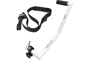 RAYNA GAMES String Trimmer Handle Ergonomic Trimmer Grip, Weed Eater Handle Extension with Bracket Clamp, Lawn Trimmer Handle Grip for Lawn Care, Landscaping, Yard Trimming Edging, Aluminum