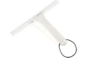 Leifheit Duschkabinenabzieher Cabino für Wände aus Glas, Acryl, Kacheln oder Fliesen, extra Leichter Duschabzieher, Abzieher mit Aufhängeschnur