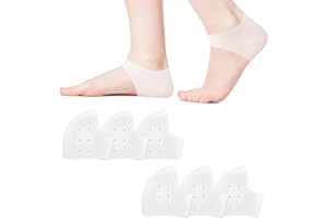 KUNXING Ochronnik Pięty Wykonany Z Żelowych Wkładek Do Pięt - 3 Pary Wkładek Do Ostrog Pięty, Skarpetki Silikonowe Do Butów Z Podkładkami, Silikonowe Zabezpieczenie Pięty Do Butów, Łagodzi Ból Pięty