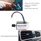 control velocidad universal coches Este es un interruptor de control de calentador de ventilador mejorado diseñado con disipador de calor que garantiza una mejor disipación del calor.