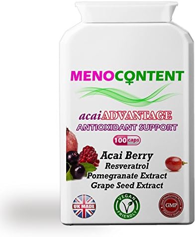 Concentrated Acai Berry, Resveratrol, Pomegranate, Grape Seed Extract 1530MG. Weight, Metabolism, Immunity and Energy Booster. 100 capsules.