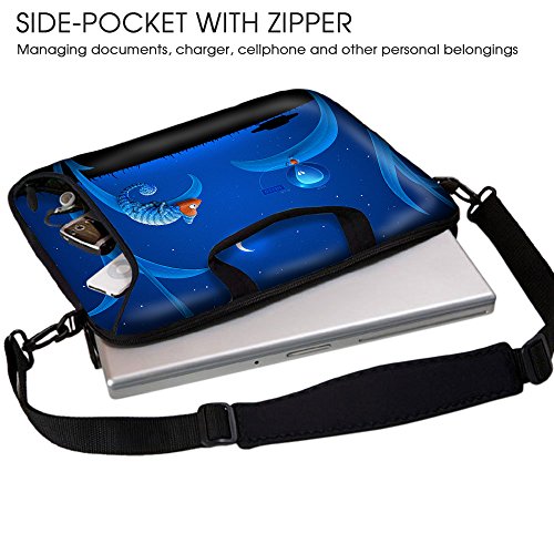 Sidorenko 17-17 3 Zoll Laptoptasche   Laptop Umh  ngetasche  Stilvolle Designer - Computer - Notebook-Schultertasche aus Neopren Schmutz- und Wasserab