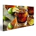 Produktbild islandburner Bild Bilder auf Leinwand Cuba Libre Rum Cola Cocktail Drinks Bar Poster, Leinwandbild, Wandbilder