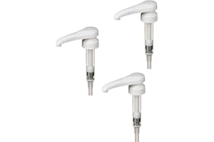 Adems syrup pumps for the brands Starbucks, Skinny, Jordans, Simply, Torrani, Sweetbird, Routin pack contains white pumps - bottle neck size 28-410 (3)