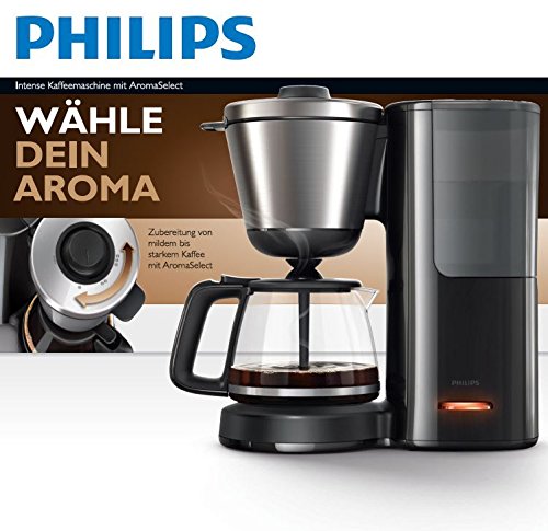 Philips HD7695/90 Intense Filter-Kaffeemaschine, Aroma-Wahlfunktion, schwarz/edelstahl - 6