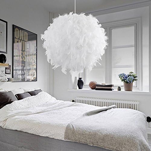 Modern Spring Pendant Lights White Decoration Hall Fashion Simple Metal Ball Pendant Light Bedroom Children Bedroom Corridor Pendant E27 Ø40cm