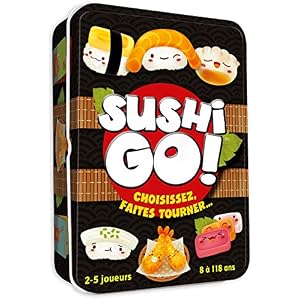 Asmodee – Cóctel Games – Sushi Go! – Juego de Cartas Gourmand para niños a Partir de 8 años – Juego de Mesa y Ambiente Rey de Sushi – Pequeño Formato Juego de Viaje – 2 a 5 Jugadores – 15 Minutos