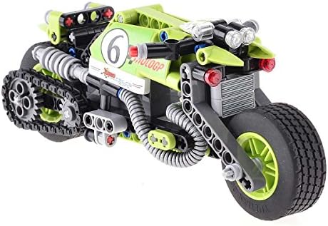 BIOZEA Inserting Toy Motorcycle Building Sets Stunt King ABS Plastic Blocks for Boy, 201pcs