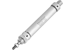 Heschen Vérin pneumatique Mince, Mal 16-50, M5 Port, Alésage 16mm, Course 50mm, Double Effet