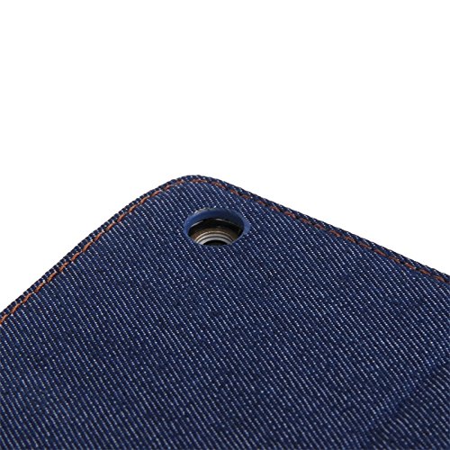 wkae Schutzhülle Fall Cover Denim Textur Leder Case mit Kreditkartenfächern & Halter & Sleep/Wake-Up Funktion für iPad Air (Farbe: Blau) - 5