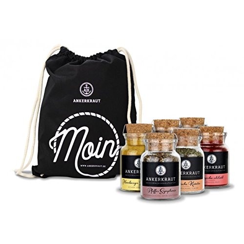 Preisvergleich Produktbild Ankerkraut Basics Küchengewürze Set, 6 Gläser, inkl. Rucksack