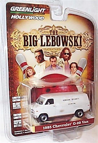 greenlight entertainment the big lebowski white chevrolet G-20 1985 van 1.64 scale limited edition diecast model