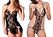 Special Offer! Pack of 2, Black and Animal Print, Bomshel women babydoll nightwear lingeries with g-strings RS.399.00