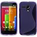 Produktbild PhoneNatic Case für Motorola Moto G Hülle Silikon lila S-Style + 2 Schutzfolien