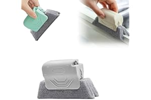 ‎CLRZOL Magic Window Groove Cleaning Brush, Window Groove Cleaning Brush Tools Set, Sliding Door for Sliding Door Sill, Tile Lines, Shutter (Grey)