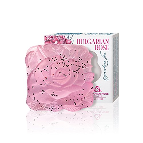 Glycerin Soap Blue with Rose Water and Caviar Complex Bulgarian Rose Signature Spa – 2.9 oz, 80 gm