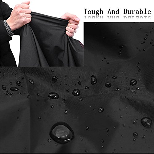 Fahrradschutz NAKEEY Fahrradabdeckung Wasserdicht Schwarz-Wasserdichte Schutzhülle Fahrradschutzhülle für Fahrräder 210x 100 cm passend für die Fahrradgarage Fahrradschutzhülle - 2
