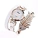 Produktbild 1 PC Damen Fisch Spezial Knochen Wicklung Analog Quartz Bewegung Armbanduhr Armband von CICIYONER (Weiß)