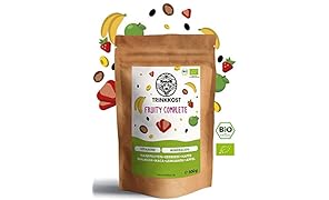 Trinkkost Müsli-Shake - über 20 natürliche Zutaten & Superfoods - Ernährung In 1 Minute - 500g Mahlzeitenersatz - 100% Gesunde Bio Qualität - Fruchtige Trinknahrung