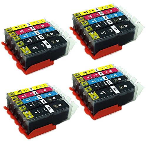 20 kompatible XL Tinten Patronen fürCanon Pixma MG5400 MG5450 MG5450s MG5550 MG5650 MG6300 MG6350 MG6450 MG6650 MG7150 MG7550 MX725 MX925 ip7200 ip7250 ip8750 ix6850 sie bekommen 4 x Canon PGI 550BK / 4 x Canon CLI 551BK / 4 x Canon CLI 551C / 4 x Canon CLI 551M / 4 x Canon CLI 551Y XL Version