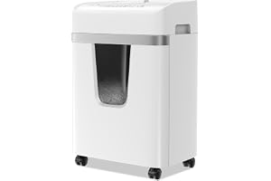Bonsaii pappersförstörare 12 ark, P-4 pappersförstörare för kreditkort, gem, CD, 20L, kontinuerlig drift 15 min, för kontor och hem, C282-A