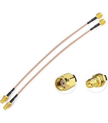 Eightwood Câble SMA Antenne Dab Câble Adaptateur Fakra Z Mâle vers SMA Queue Cochon Mâle rg174 coaxial Cable 20 cm pour Antenne GPS Dab Autoradio Jaguar Land Rover