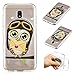 Produktbild Ooboom® Samsung Galaxy J7 2017 Hülle TPU Silikon Gel Weich Handy Tasche Case Bumper Cover Stoßstange Flexibel Ultra Dünn Schlank für Samsung Galaxy J7 2017 - Eule Briefe