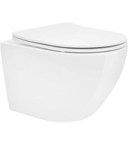Hänge WC Spülrandlos Spülrandloses Wand WC Tolette Softclose WC-Stz