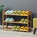 Produktbild Einfacher Schuhregal aus mehreren Schichten Schuhschrank aus massivem Holz Lagerregal Montage Staubdichtes Bambus-Multifunktionsgestell