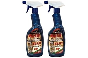 Preisjubel 2 x 750ml Elsterglanz Grill + Backofen Schaumspray, Backofenspray, Kraft-Reiniger