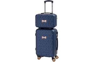 CABIN GO 5591 Set 2 Valigie Trolley Viaggio Rigide ABS, Bagaglio a Mano e da Stiva, Trolley rigido con ruote girevoli 55x40x20 e Bagaglio a Mano rigido 35x27x16