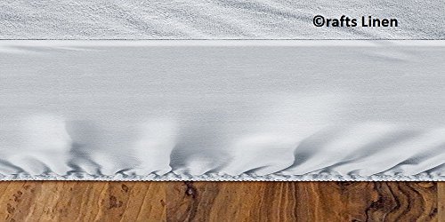Crafts Leinen Wasserdicht Matratzenschoner Terry Baumwolle Kaiser Größe (+ 45 cm) Pocket Tiefe weiß Solid ausgestattet Style atmungsaktiv wasserdichte Membran saferest Premium - 2