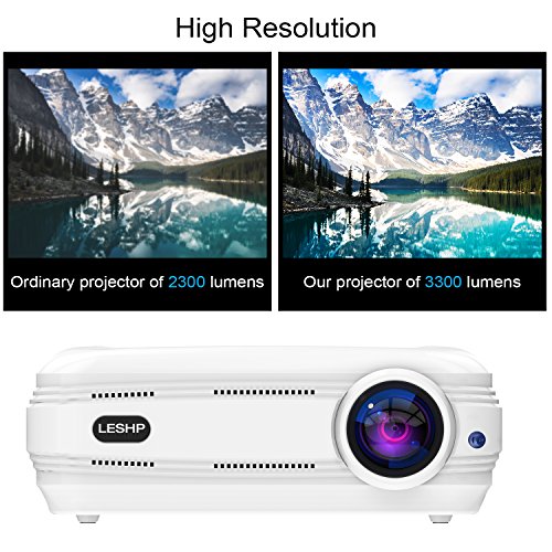 LED-Video-Projector-3200-lumens-LESHP-1080P-Mini-Multimedia-Projector-with-1280x800-Resolution-In-Your-Living-Room-Bedroom-Meet-All-EntertainmentGamesVideo-Viewing