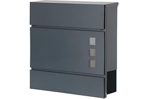 Acciaio Cassetta Della Posta Buca Delle Lettere Muro Moderno V2Aox