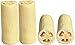 LUXEHOME Loofah Sponge, 4 Pack, Large 6" Length, Natural Scrubber, Perfect for Bath or Kitchen
