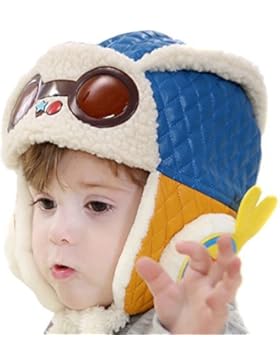 Butterme Neue Ankunfts-Baby-Boys & Girls Winter warme Mütze Earflap Beanie Pilot Fliegermütze mit Villi Gefüttert...