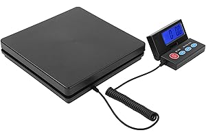 COCOARM Balance Postale Numérique, Pèse-Colis Intelligent 50kg/2g, Outil de Mesure Portable avec Adaptateur Secteur EU pour Envois et Pesage