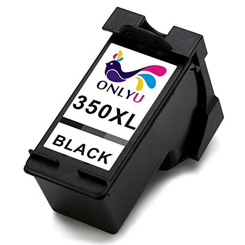 ONLYU 2-Pack Kompatibel HP 350 351 350XL 351XL Tintenpatrone für HP Deskjet D4200 D4260 D4263 D4300 D4360 D4268 Officejet J5700 J5725 J5730 J6413 J6415 J6424 J6450 J6480 J6488 Photosmart C4200 C4205 C4210 C4240 C4250 C4270 C4580 C4583 (1 Schwarz + 1Tri-Farbe) - 3