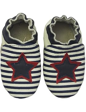 Rose & Chocolat RCC Star Stripe Baby Jungen Krabbelschuhe & Puschen Hausschuhe