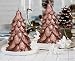 Produktbild Weihnachten Kerzen 2er Set H16cm Spitzkerzen Weihnachtsbaum Rosegold Winter Tisch Deko Geschenk 353g*2 45Std*2